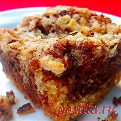 Кекс с ореховой крошкой. Простой в приготовлении и очень вкусный ореховый пирог особенно понравиться любителям мазурки...