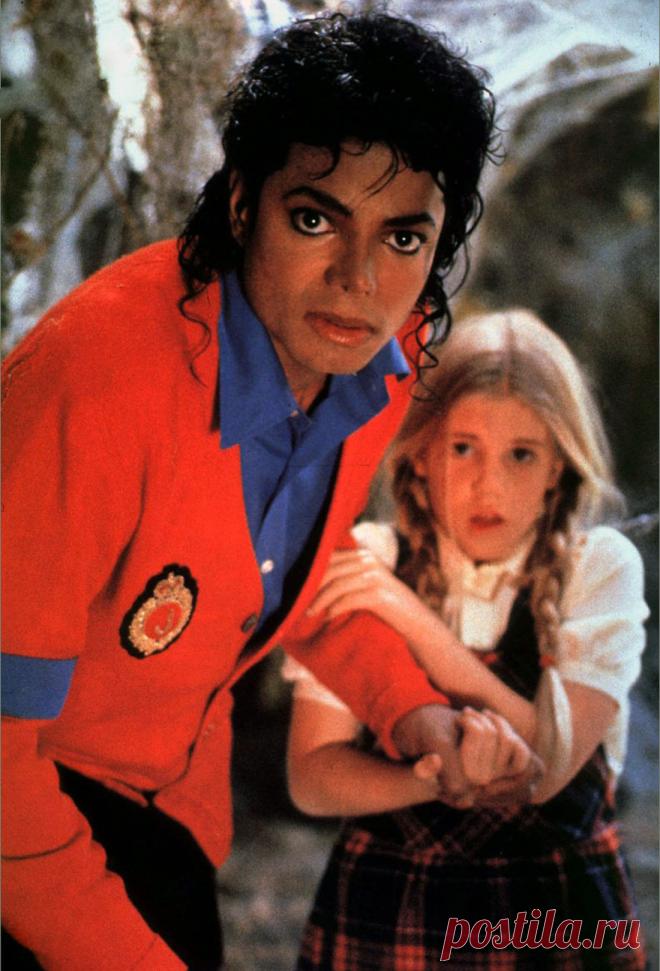 На съемках «Moonwalker», 1988