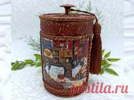 Декор металлической баночки | Журнал Ярмарки Мастеров