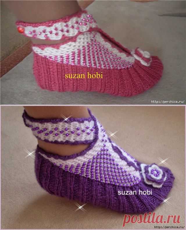 Мастер-класс вязаной обуви от suzan hobi.