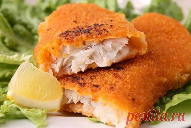 Рыба в панировке на сковороде — Домашняя кулинария