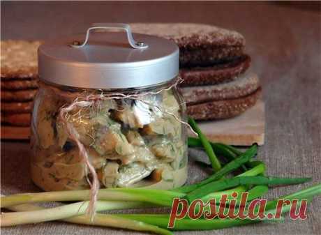 Рецепт селедки в горчичном маринаде.