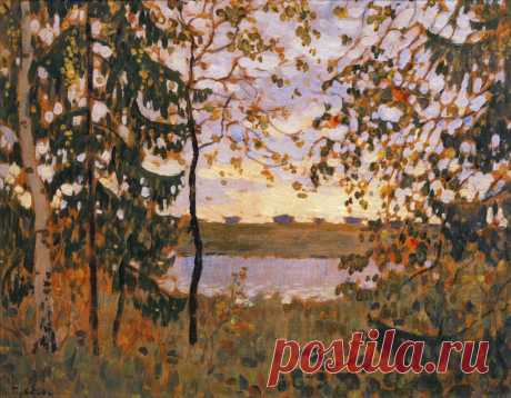 Художник Константин Иванович Горбатов (1876-1945).
"Осенний мотив", 1910 г.