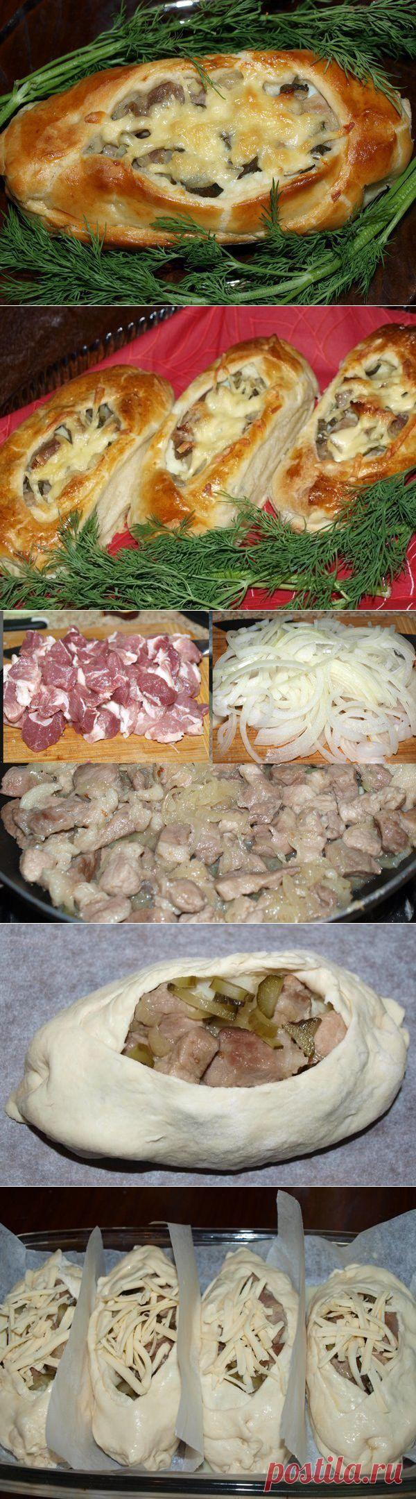 "Лодочки" c мясом.