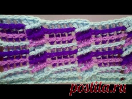 DIY CROCHET PONTO 3D MULTICOLORIDO HD