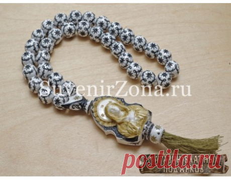 Купить чётки &quot;Дева Мария&quot; чёрные