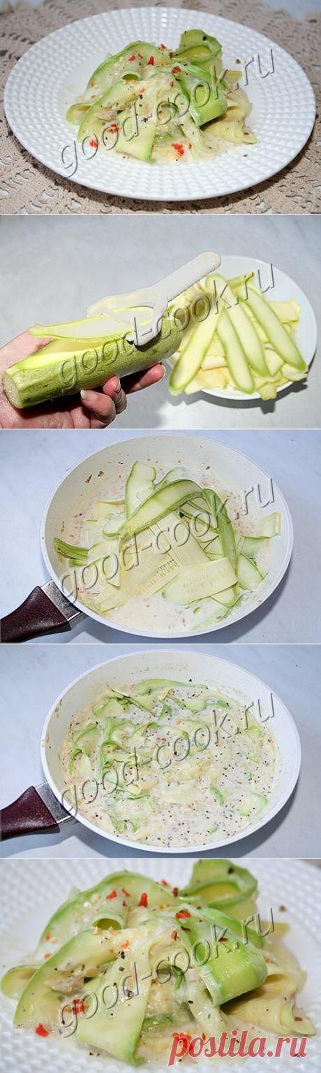 Хорошая кухня - кабачки тушеные в сливках. Кулинарная книга рецептов. Салаты, выпечка.