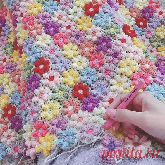 Цветочное великолепие крючком | ВЯЗАНИЕ СПИЦАМИ И КРЮЧКОМ |