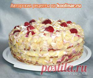 Малиново-персиковый бисквитный торт на белках. Рецепт c фото, мы подскажем, как приготовить!