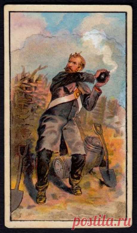 Cigarette Card - Private Ablett VC Taddy's Cigarettes "Victoria Cross Heroes" issued in 1901. probably a printers proof - anonymous front and paper label stuck on the back