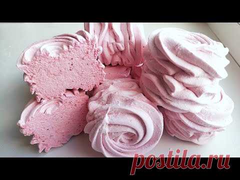 Как Приготовить Зефир РУЧНЫМ Миксером ДОМА, Подробный РЕЦЕПТ, Клубничный Зефир