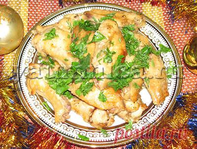 Рецепт вкусных крылышек в духовке