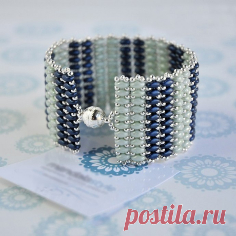 Браслет из бисера и твина