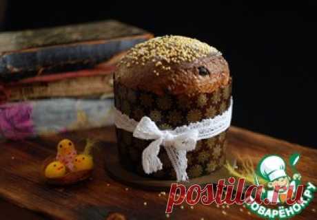 Цельнозерновой кулич на закваске - кулинарный рецепт