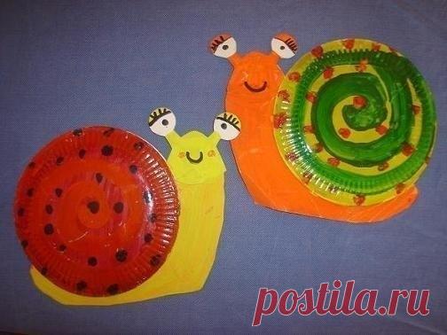 Поделки с детьми из одноразовой тарелки