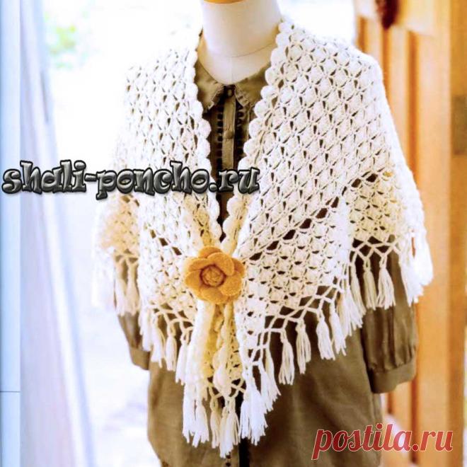 Шаль Маленькие веера