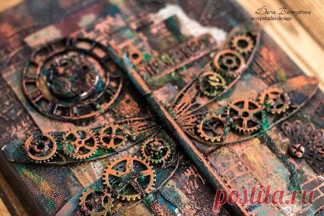 ScrapTherapy *Вдохновение*: МК "Обложка блокнота в стиле стимпанк"