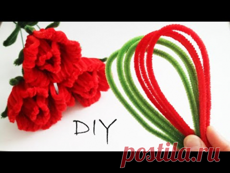 🌹РОЗЫ из СИНЕЛЬНОЙ ПРОВОЛОКИ🌹