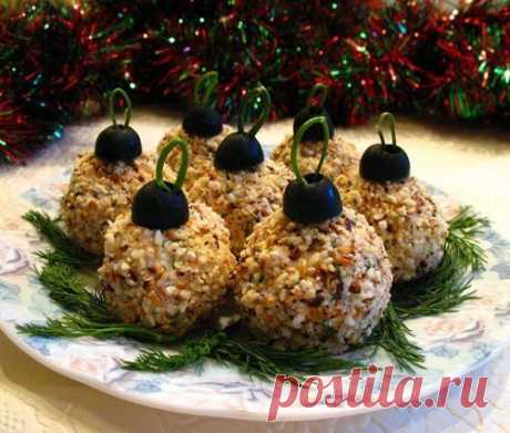 Закуска &quot;Ёлочные шары&quot;. Оригинально и ооочень вкусно!