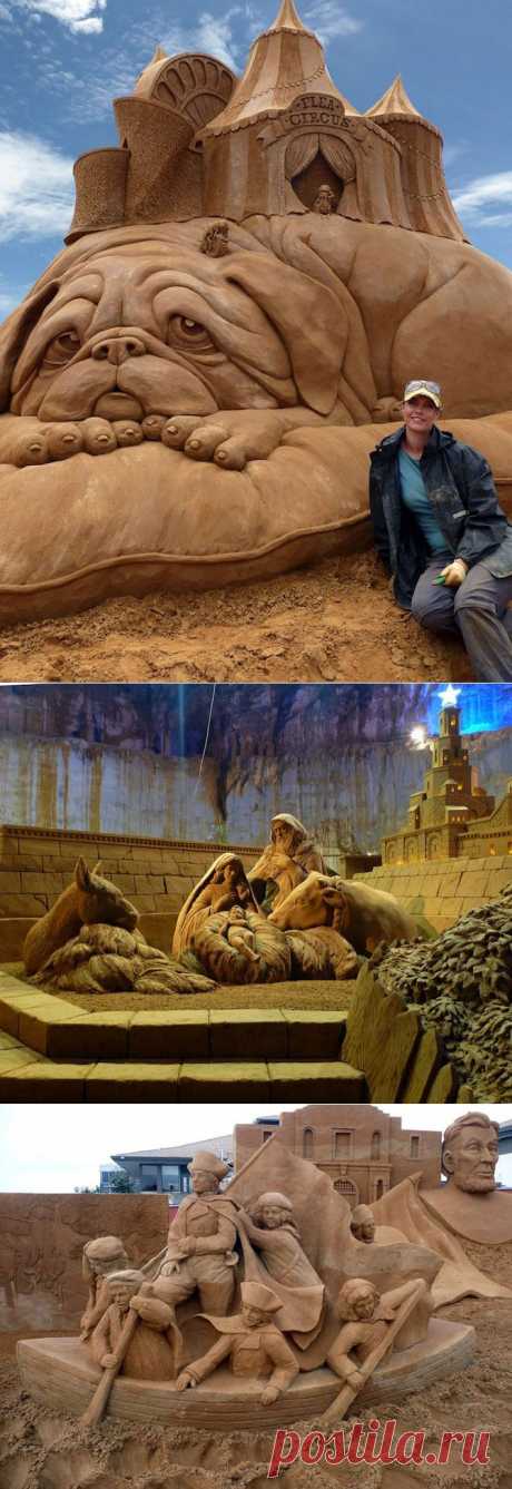 Скульптуры из песка Сюзанны Руселер | Мир Фотографии