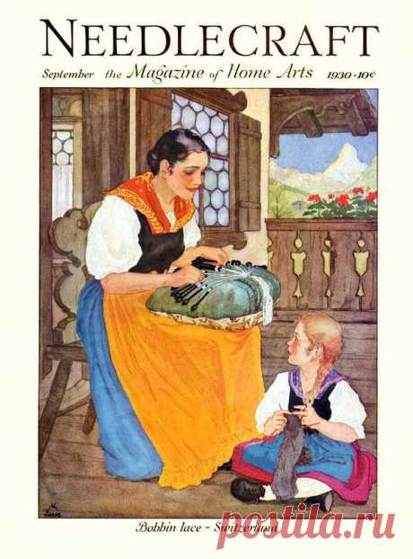 Обложки журнала &quot;Рукоделие&quot; (Needlecraft) 1930-х годов.