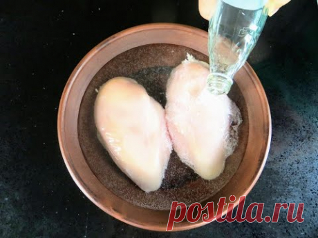 Секрет в минералке / Нежнейшая куриная грудка в очень вкусном кляре!