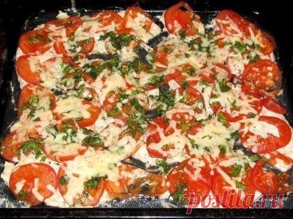 Как приготовить куриное филе, запечённое с помидорами - рецепт, ингридиенты и фотографии