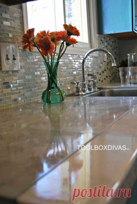 Yes-yes-yes you CAN completely change your dingy laminate countertops without replacing them! | Hometalk