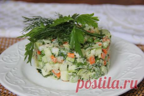 Сыроедческий салат "Оливье" - 3 варианта рецепта!