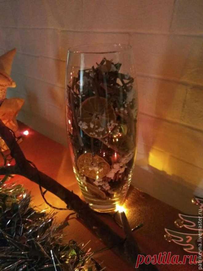Делаем новогоднюю арома-вазу