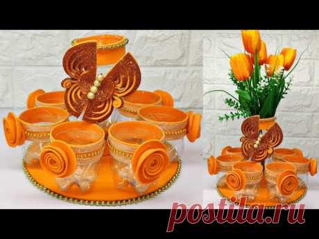 Ide kreatif dari botol bekas || Bottle craft ideas handmade || Flower vases from plastic bottles