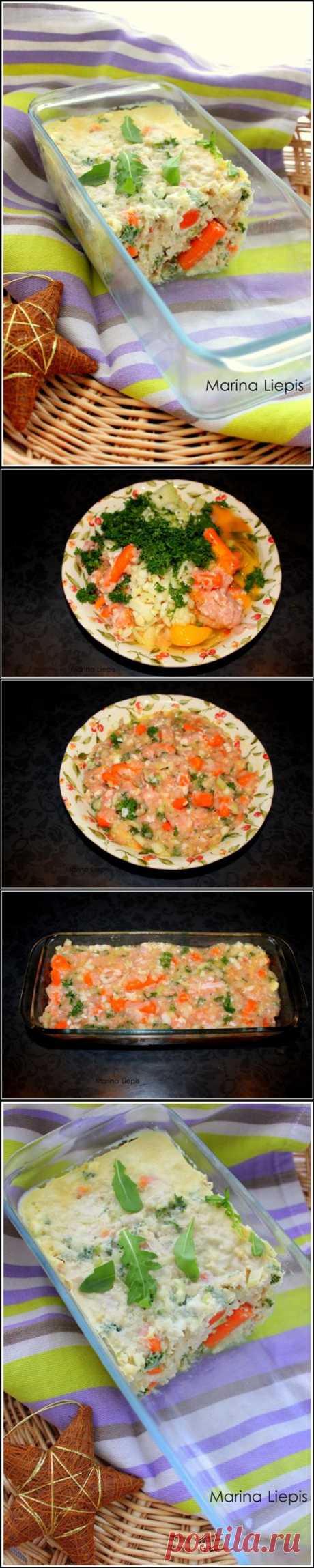 Куриная запеканка с морковью