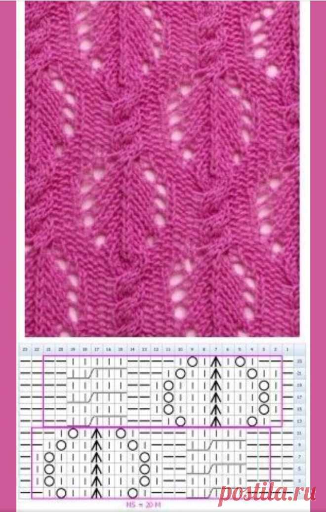 ВЯЖЕМ КРАСОТУ. УЗОРЫ СПИЦАМИ СО СХЕМАМИ. | НАТАЛЬЯ ДМИТРИЕВА. ВЯЖЕМ ВМЕСТЕ | Яндекс Дзен