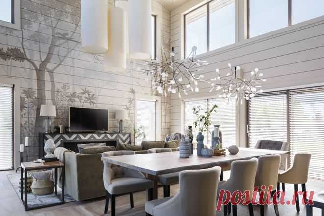 Houzz тур: Дом, где на стене «прорастают» деревья