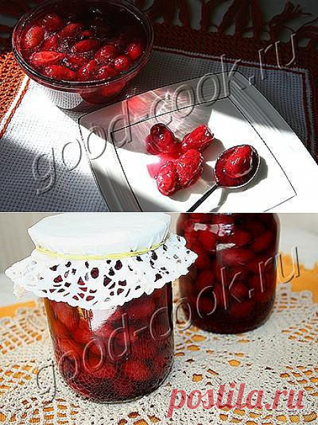 Хорошая кухня - варенье-пятиминутка из кизила. Кулинарная книга рецептов. Салаты, выпечка.