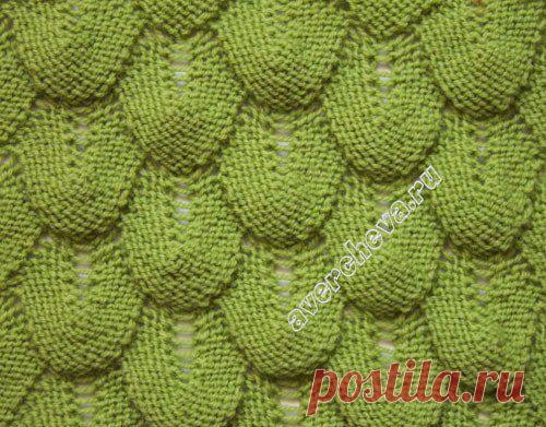 Узор спицами.