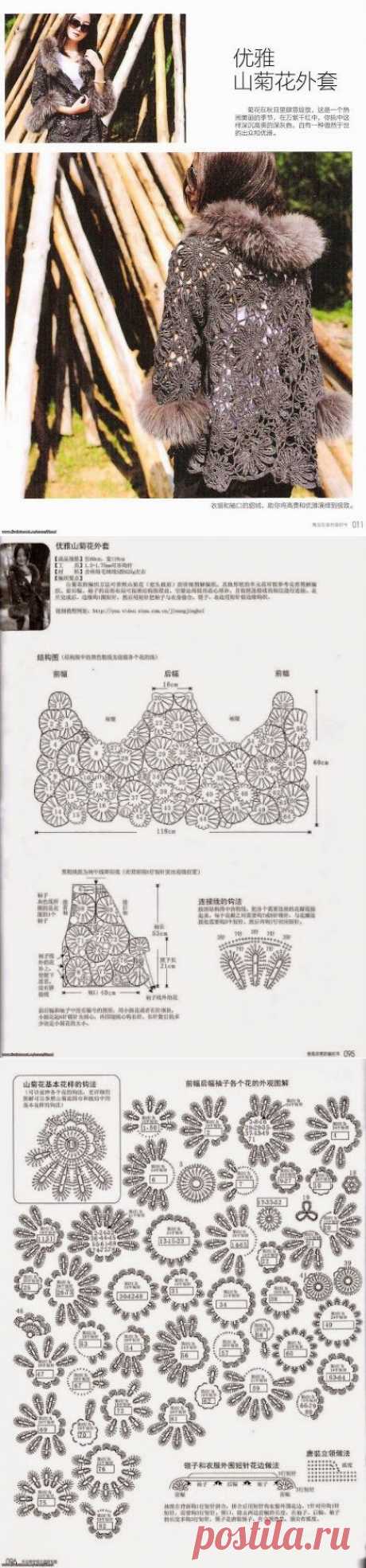 Irish crochet &amp;: Жакет . Ирландское кружево.