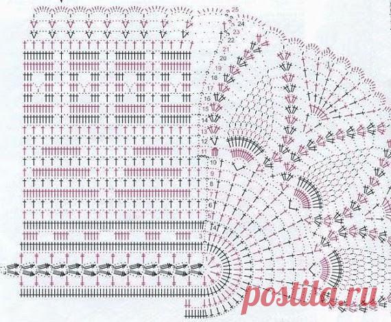 27 схем красивых овальных салфеток крючком | Уют и тепло моего дома