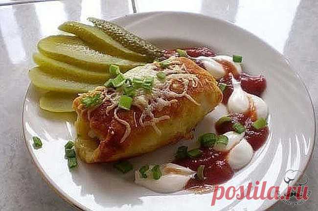 Картофельные рулетики с мясом