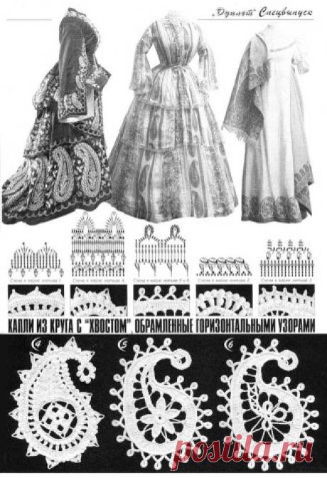 Ажурные пейсли из журнала *Дуплет* / Вязание крючком / Вязание крючком для начинающих