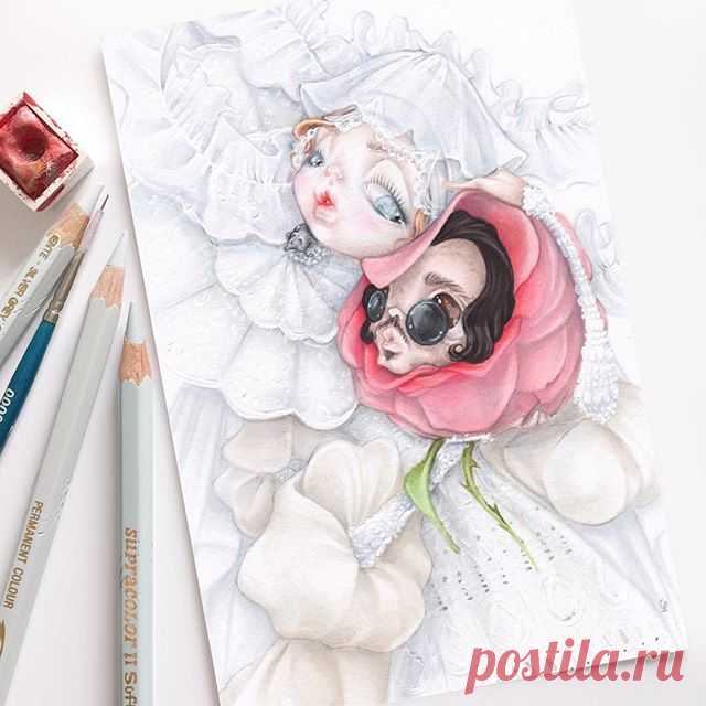 « Lucy » 🥀💔
Private commission inspired by « Bram Stoker’s Dracula » by Francis Ford Coppola 🧛🏻‍♂️
.
#camillepfister  #illustration #instaart #ink #creepy #cute  #darkart #dark #popsurrealism #lowbrow #surreal #kawaii #art #goth #gothic #pastelgoth #vampire #beautifulbizarre #bramstoker #dracula #francisfordcoppola #fashiongirlfriends
