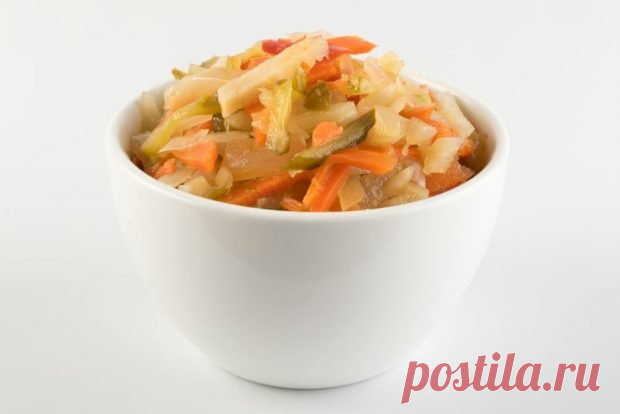 Салат из огурцов и кабачков на зиму без стерилизации — Сад Заготовка