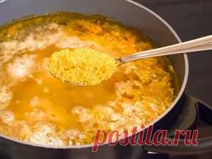 Суп с индейкой и пшеном