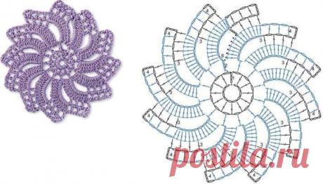 Красивые скатерти крючком: схемы, описания