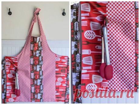 Идея: фартук из прямоугольных лоскутов — Мастер-классы на BurdaStyle.ru