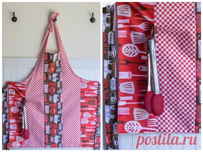 Идея: фартук из прямоугольных лоскутов — Мастер-классы на BurdaStyle.ru