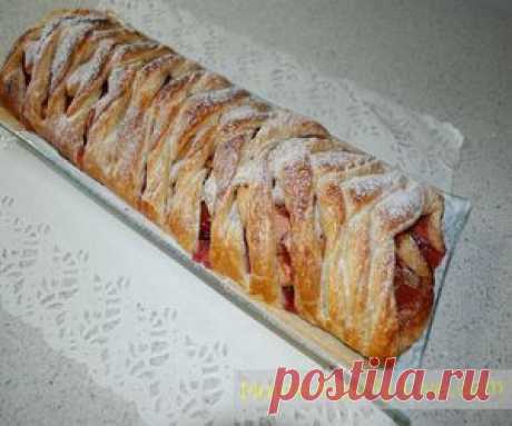 Плетёнка из слоеного теста - Кулинарные рецепты