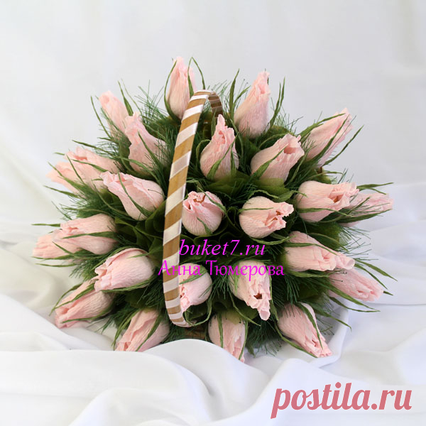 Как крепить конфеты в букетах из конфет - Buket7.ru