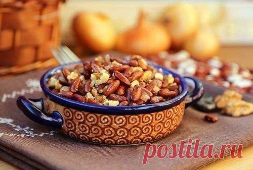 ПОСТНЫЙ САЛАТ ИЗ ФАСОЛИ С ОРЕХАМИ ПО-АРМЯНСКИ / Всё за еду!