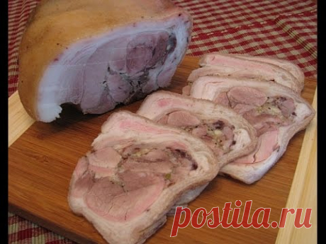 Рулет из свиной рульки
